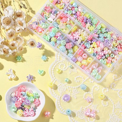Imitation Pearl Acrylic Beads OACR-YW0001-51-1