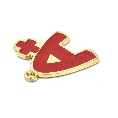 Alloy Enamel Pendants ENAM-F144-23G-1