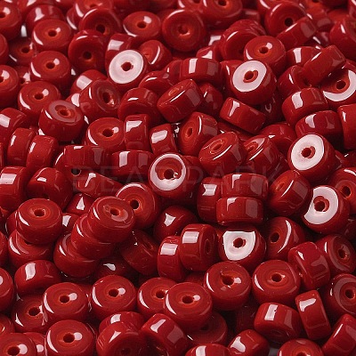 Opaque Colours Glass Seed Beads SEED-E001-P3x6mm-13-1