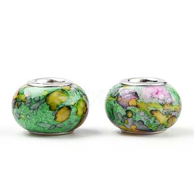 Opaque Resin European Beads RPDL-T003-09G-1