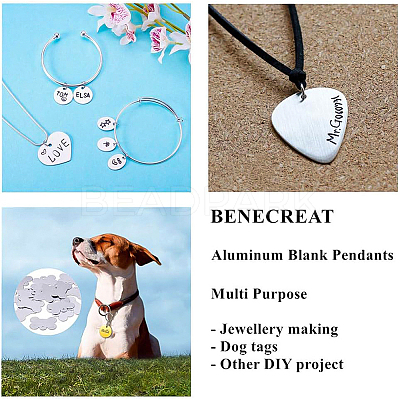 Aluminum Blank Pendants ALUM-BC0001-08P-1