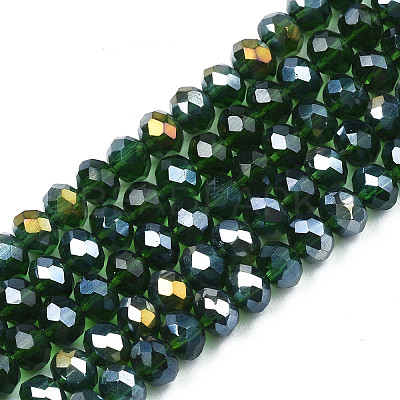 Electroplate Glass Beads Strands EGLA-A044-T2mm-B24-1