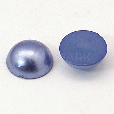 Half Round Domed Imitated Pearl Acrylic Cabochons OACR-H001-10R-1