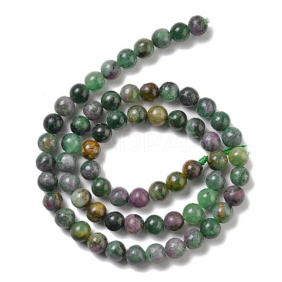 Natural Ruby in Zoisite Beads Strands G-R011-A02-03-1