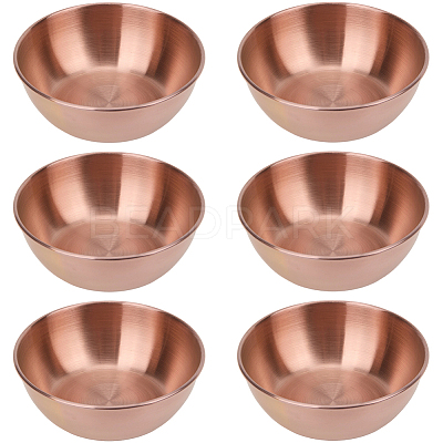 6Pcs Stainless Steel Dipping Bowls AJEW-CP0009-70RG-1