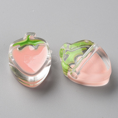 Transparent Enamel Acrylic Beads TACR-S155-003C-1