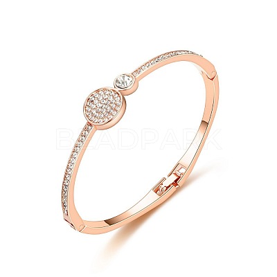 Alloy with Crystal Rhinestone Hinged Bangles for Women FS-WG3C203-01-1