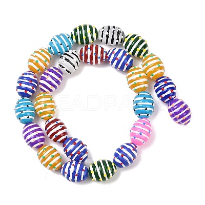 Glass Imitation Jade Beads GLAA-L051-02-1