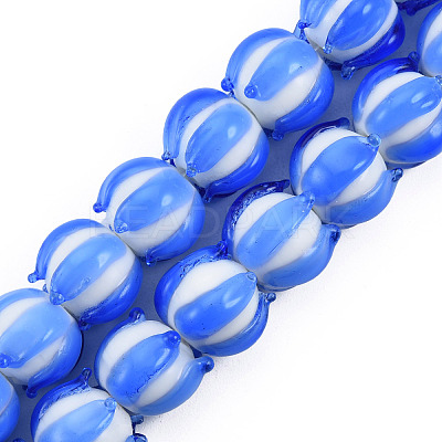 Handmade Lampwork Beads Strands LAMP-N021-44B-1