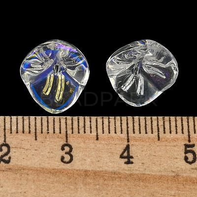 Electroplated Glass Beads GLAA-G119-01J-1