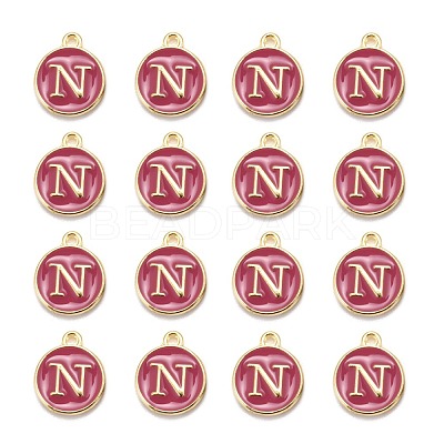 Golden Plated Alloy Enamel Charms X-ENAM-S118-08N-1