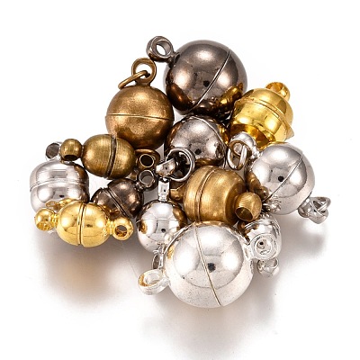 Brass Magnetic Clasps with Loops KK-XCP0001-09-1