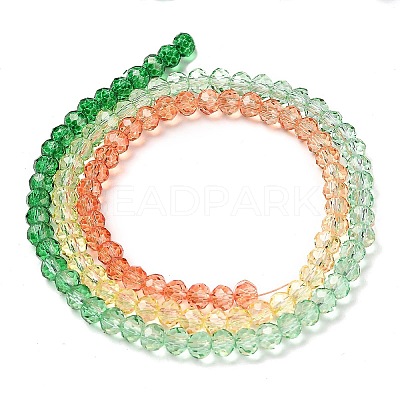 Transparent Painted Glass Beads Strands DGLA-A034-T3mm-A04-1