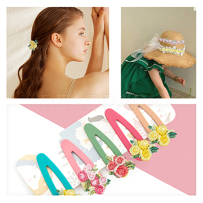 Flower Polyester Trim Ribbon OCOR-GF0001-17E-1