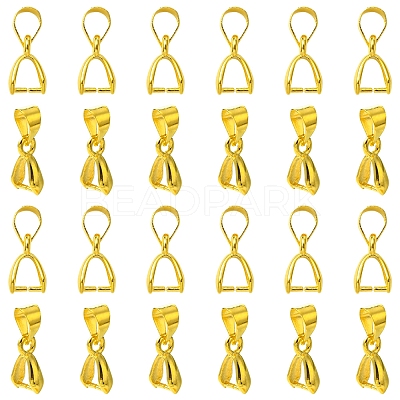 50Pcs Brass Ice Pick Pinch Bails IFIN-FS0001-47A-1