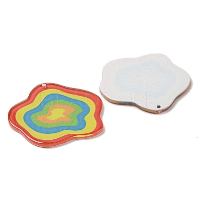 Opaque Acrylic Pendants BACR-D002-02-1