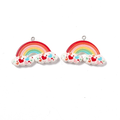 Opaque Resin Pendants RESI-G040-C02-A-1