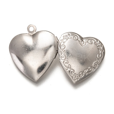 Non-Tarnish 316 Stainless Steel Locket Pendants STAS-O135-06P-1