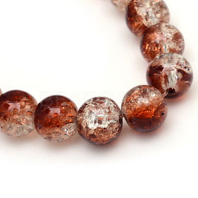Baking Paint Crackle Glass Beads Strands X-CCG-S001-6mm-18-1