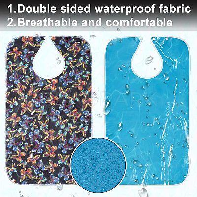 Polyester Adult Bibs for Eating AJEW-WH0020-62E-1