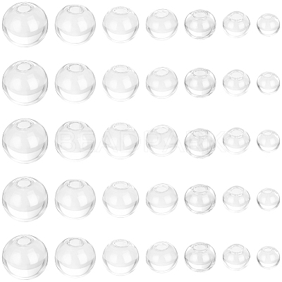 210Pcs Round Mechanized One Hole Blown Glass Globe Ball Bottles BLOW-PA0001-04C-1