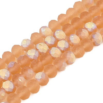 Transparent Glass Beads Strands EGLA-A044-T8mm-MB23-1