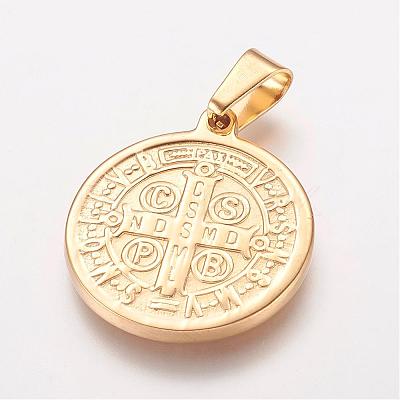 Ion Plating(IP) 304 Stainless Steel Pendants STAS-E117-04G-1