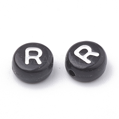 Opaque Acrylic Beads X-SACR-N002-02R-1