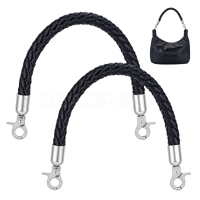 Braided Round Imitation Leather Bag Handles FIND-WH0139-955A-1