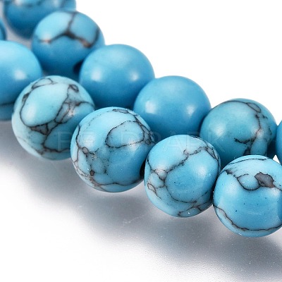 Synthetic Turquoise Beads Strands Z0NDC013-1-1