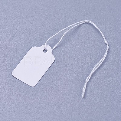 White Rectangle Jewelry Price Tags X1-TOOL-C003-02-1