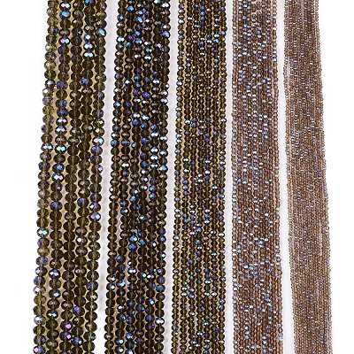 Electroplate Glass Beads Strands EGLA-A044-T2mm-L16-1
