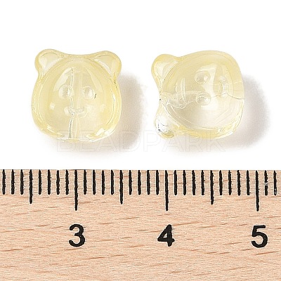 Transparent Spray Paint Glass Beads GLAA-Z011-01G-1