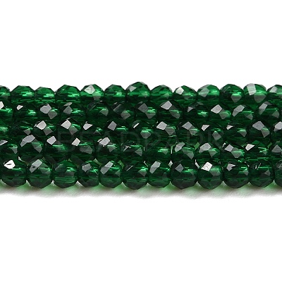Transparent Glass Beads Strands GLAA-H021-04-15-1