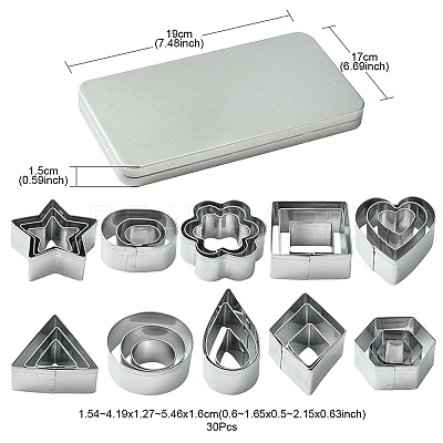 430 Stainless Steel Cookie Cutters BAKE-YW0001-001-1