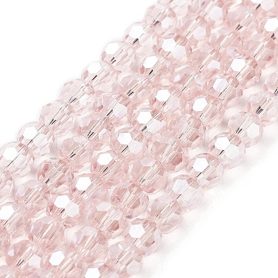 Electroplate Transparent Glass Beads Strands LS-EGLA-A035-T6mm-A20-1