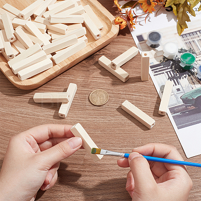 50Pcs Unfinished Wood European Beads WOOD-NB0002-47-1