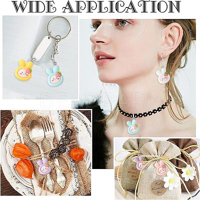 25Pcs 5 Colors Opque Resin Animal Pendants RESI-CJ0003-76-1