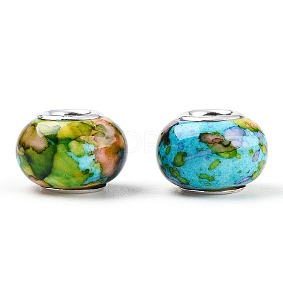 Opaque Resin European Beads RPDL-T003-09H-1