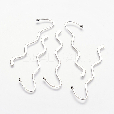 Zinc Alloy Wavy Bookmarks X-PALLOY-17-AS-LF-1