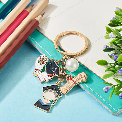 Acrylic & Alloy Enamel Keychain KEYC-TAC00054-1