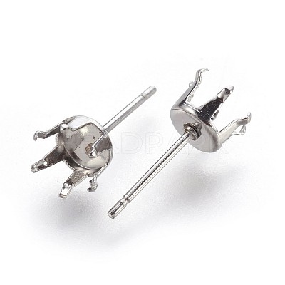 Tarnish Resistant 304 Stainless Steel Stud Earring Findings STAS-P221-20D-P-1