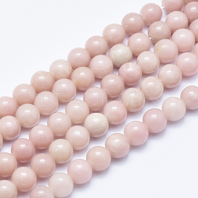 Natural Pink Opal Beads Strands G-E444-28-10mm-1