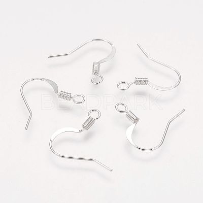 Brass French Earring Hooks X-KK-Q366-S-NF-1