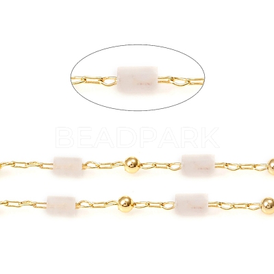 3.28 Feet Handmade Natural Rose Quartz Beaded Chains X-CHC-E021-01D-1