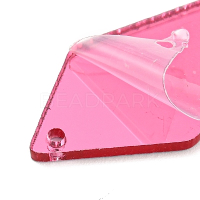 Pentagon Tie Acrylic Sew On Mirror Rhinestones MACR-G065-07A-02-1