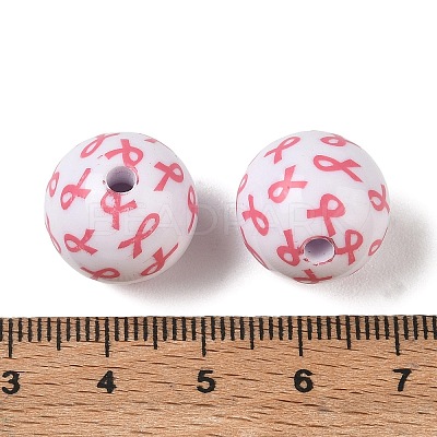 Printed Opaque Acrylic Beads AC-CBA6329-01A-02-1