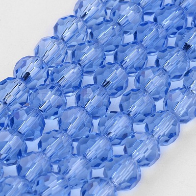 Transparent Glass Bead Strands X-GLAA-G013-10mm-25-1