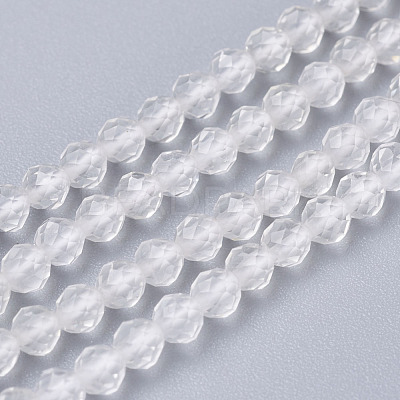 Natural Quartz Crystal Beads Strands X-G-D166-B-2mm-1
