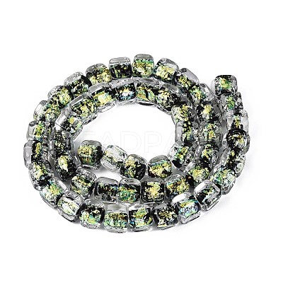 Handmade Foil Glass Beads Strands FOIL-Q002-04A-1